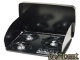 Suburban Drop-In Cooktop Cover with Shields for 2 Burner Black